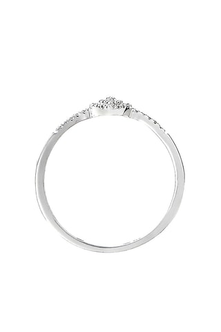 Solitaire Sansa - Or blanc et diamants