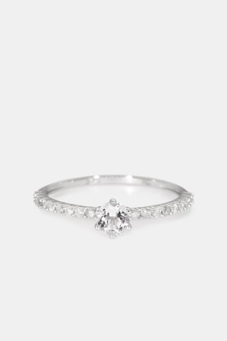 Bague Lumière d'Aurore - Or blanc, diamants et topaze
