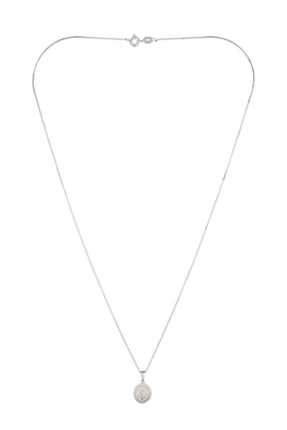 Pendentif Elizabeth - Or blanc et diamants