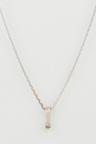 Pendentif Julia - Or blanc et diamant