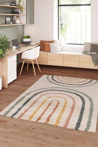 Tapis Mimosa - Crème et vert sauge