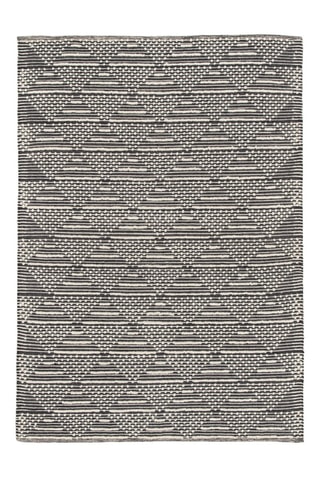 Tapis en laine Polka - Noir