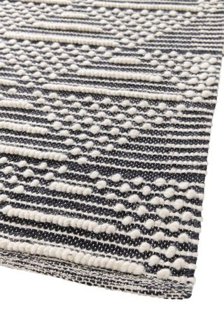 Tapis en laine Polka - Noir