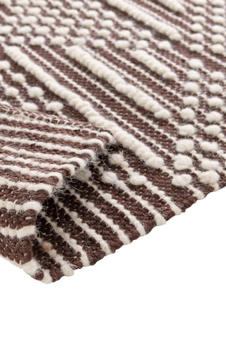 Tapis en laine Polka - Marron