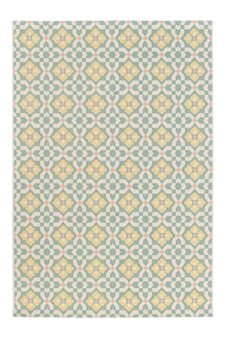 Tapis Celestia - Bleu et jaune