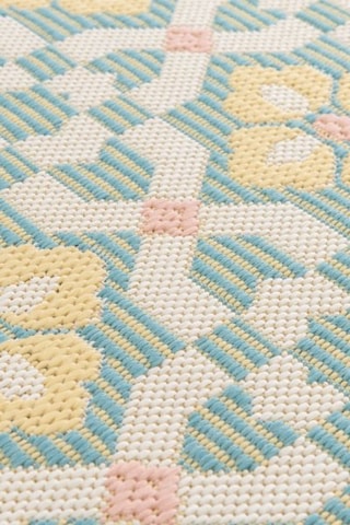 Tapis Celestia - Bleu et jaune