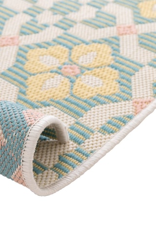 Tapis Celestia - Bleu et jaune