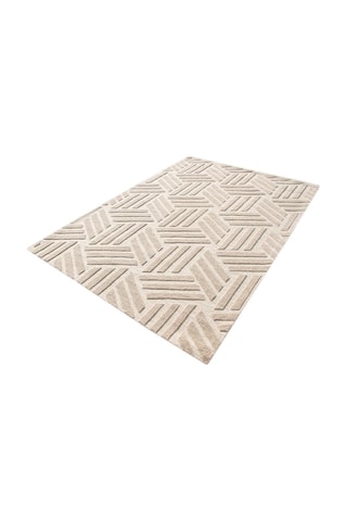 Tapis en laine Torano - Ivoire et beige