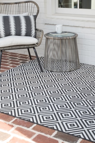 Tapis Lucina - Noir et blanc