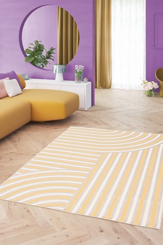 Tapis Fresh - Beige et orange