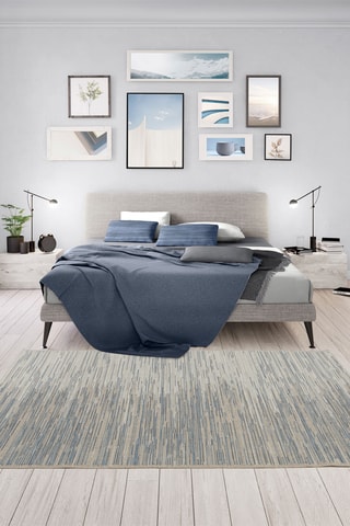 Tapis Prisma - Bleu et beige