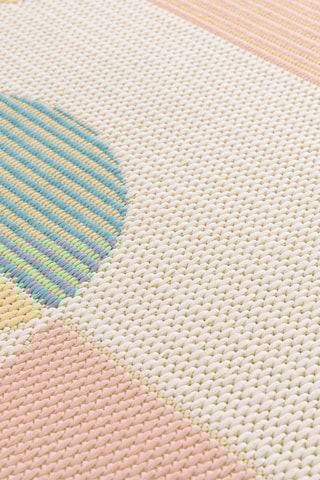 Tapis Star - Beige et bleu