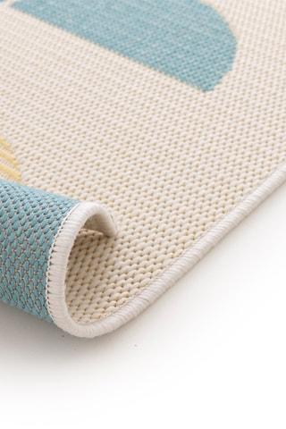 Tapis Star - Beige et bleu