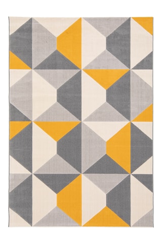 Tapis Canvas - Gris et orange