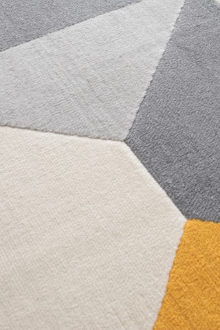 Tapis Canvas - Gris et orange