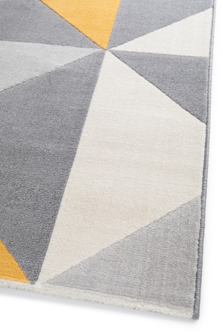 Tapis Canvas - Gris et orange
