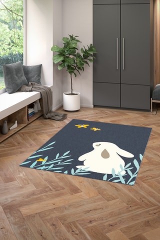Tapis Canvas  - Bleu
