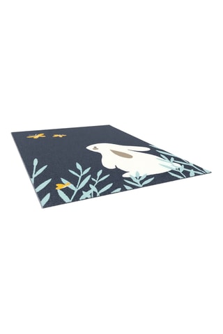 Tapis Canvas  - Bleu
