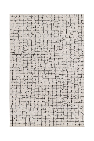 Tapis Isola - Ecru et noir
