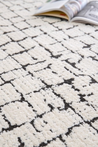 Tapis Isola - Ecru et noir