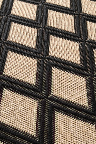 Tapis Grace - Beige et noir