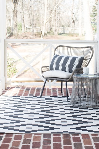 Tapis Lucina - Noir et blanc