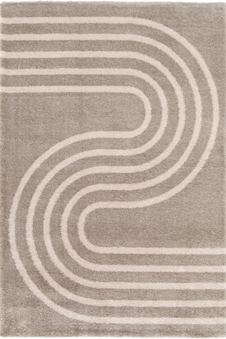 Tapis Lease - Marron clair et beige
