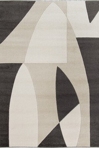 Tapis luna - Noir et gris