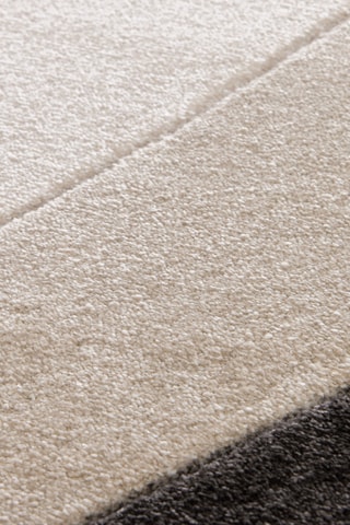 Tapis luna - Noir et gris