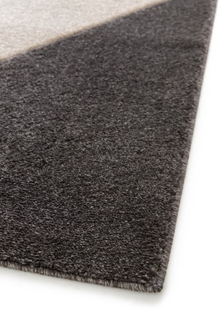 Tapis luna - Noir et gris