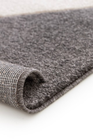 Tapis luna - Noir et gris