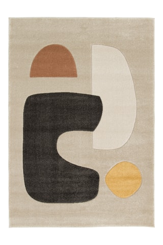 Tapis Luna - Beige et noir