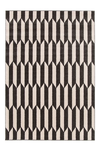 Tapis Urban - Ecru et noir 