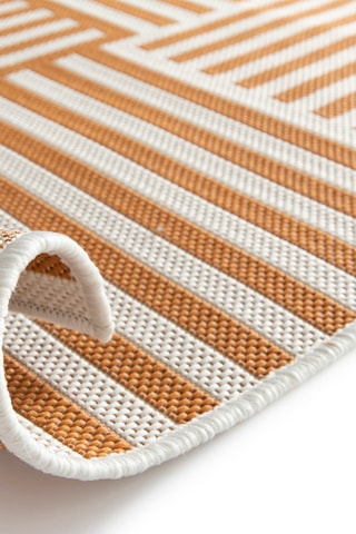 Tapis Duce - Orange et blanc