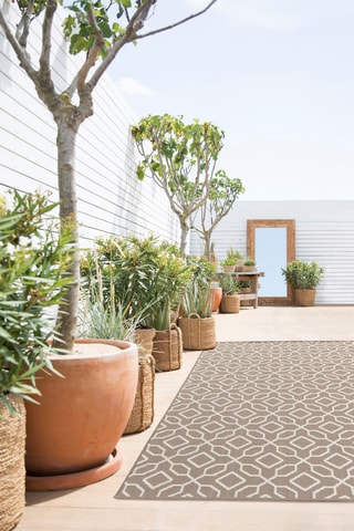 Tapis Duce - Marron et blanc