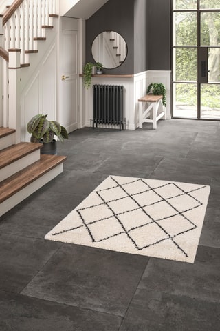 Tapis Gipsy - Beige et noir