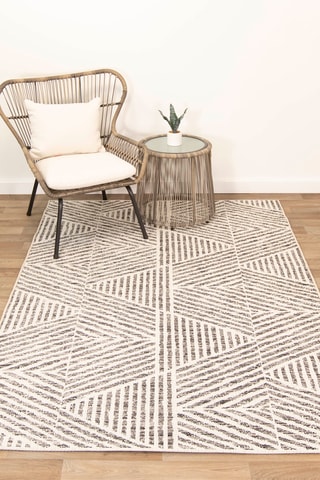 Tapis Prisma - Gris et noir