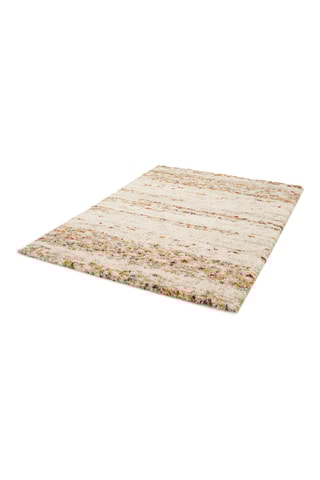 Tapis Sherpa Cosy - Beige et orange