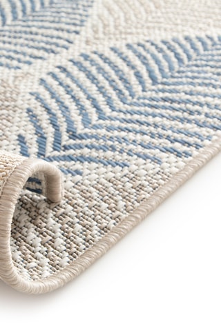 Tapis Prisma - Beige et bleu