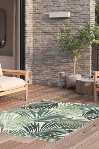 Tapis Star - Vert et blanc