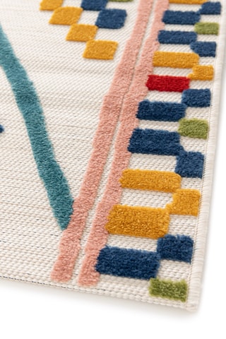 Tapis Mambo - Blanc et jaune