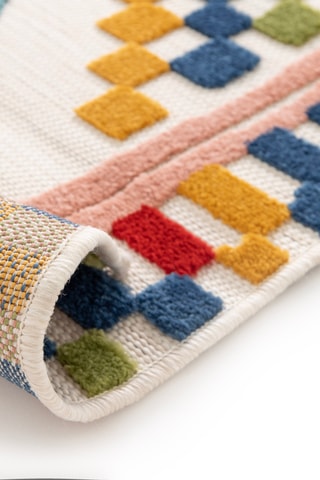 Tapis Mambo - Blanc et jaune