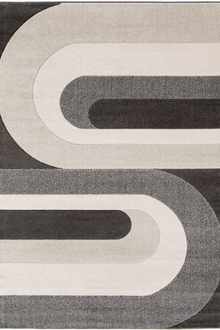 Tapis Luna - Gris et noir