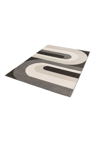 Tapis Luna - Gris et noir