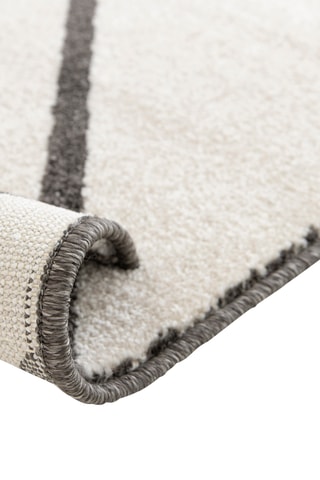 Tapis Uran - Ecru et noir 