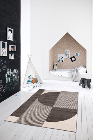Tapis Urban - Marron et écru 