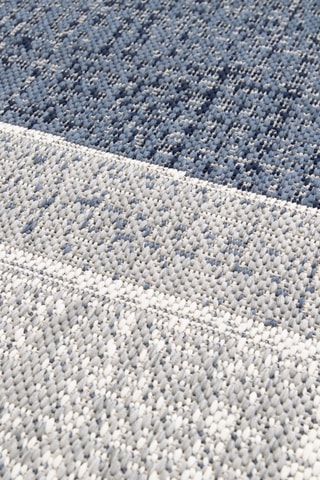 Tapis Star - Beige et bleu foncé
