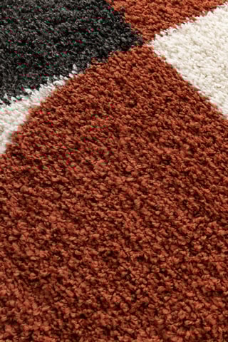 Tapis Gipsy - Gris et rouge