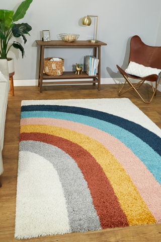 Tapis Tibet - Blanc et gris