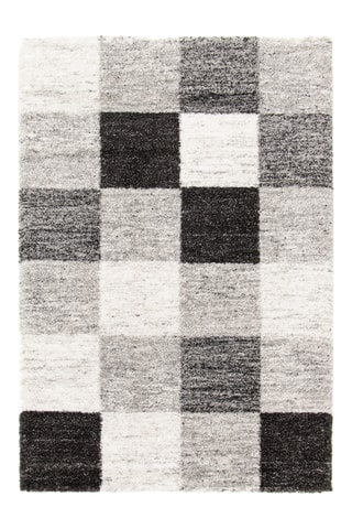 Tapis Sherpa Cosy - Noir et blanc